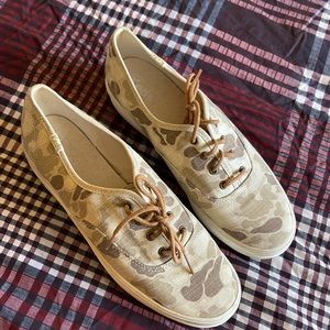 Womens Brown Camo Keds Size 9 Platform